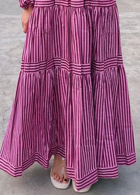 Purple Readymade Rayon Kurti