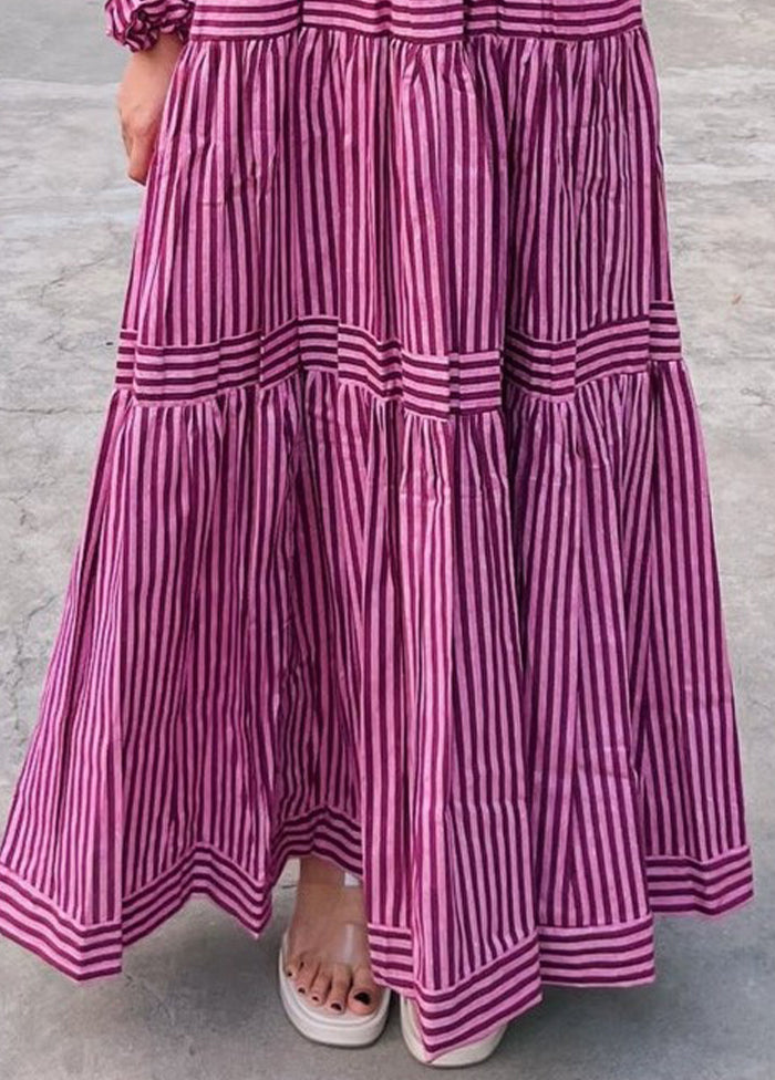 Purple Readymade Rayon Kurti