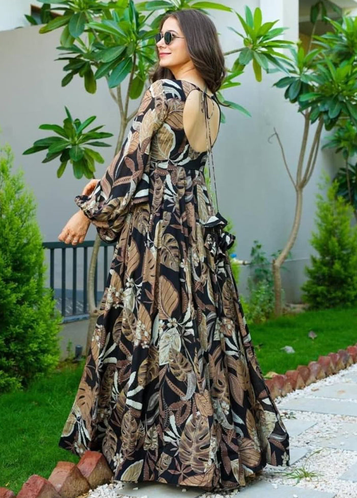 Black Readymade Rayon Kurti