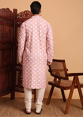 Pink Cotton Kurta