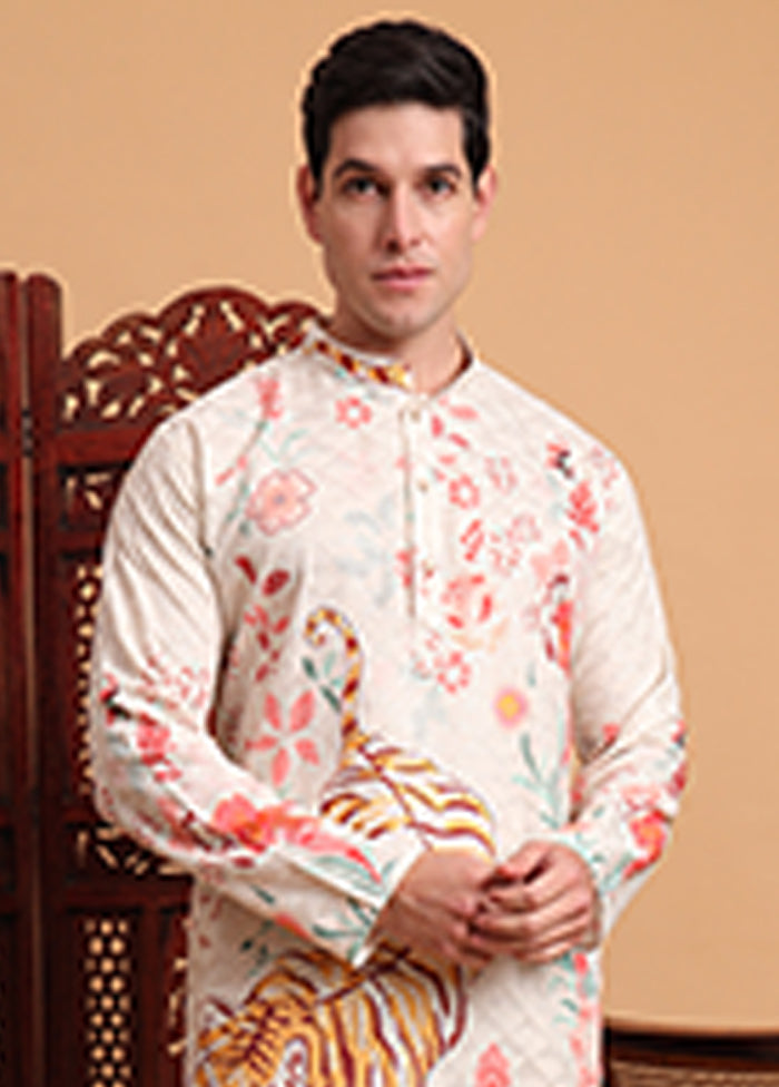 Cream Cotton Kurta