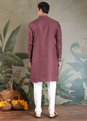 Brown Viscose Kurta