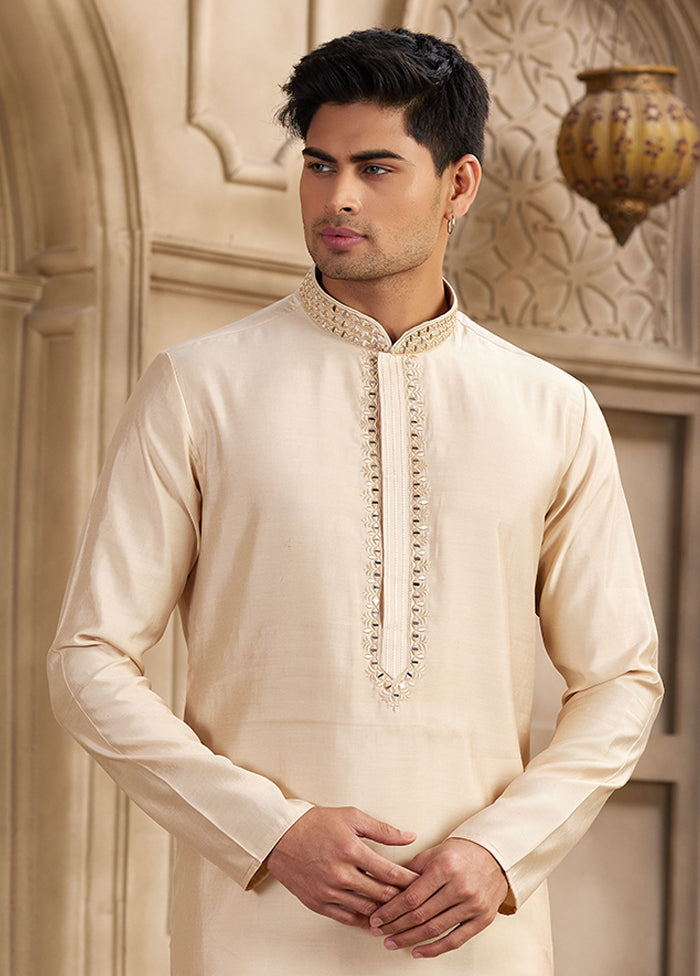 Brown Silk Kurta & Pajama Set