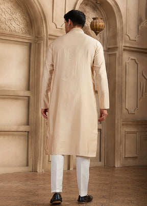 Brown Silk Kurta & Pajama Set