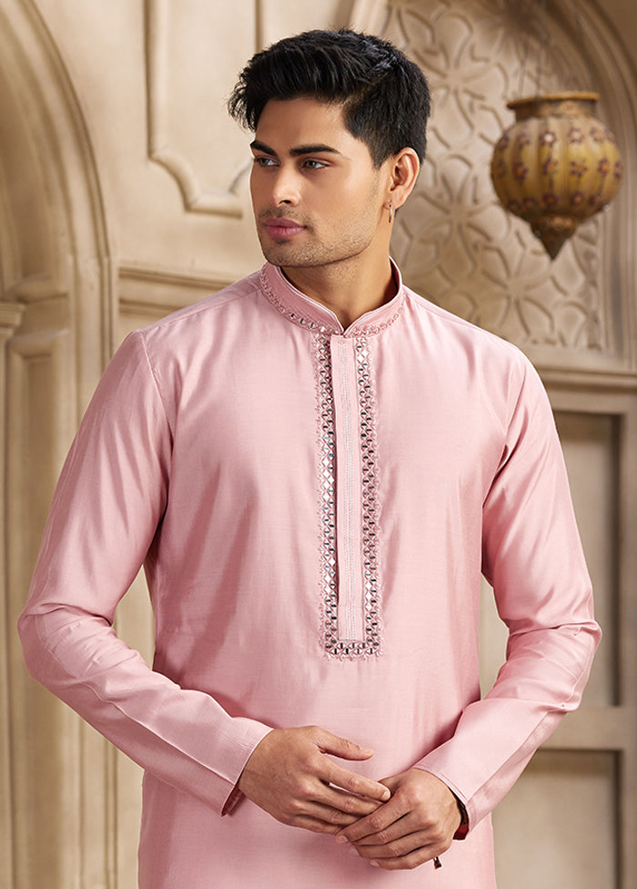 Pink Silk Kurta & Pajama Set