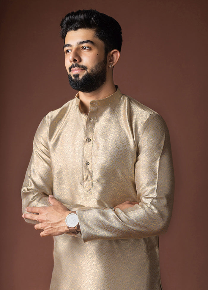 Brown Silk Kurta & Pajama Set