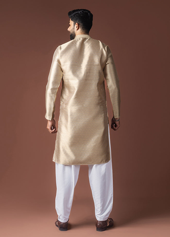 Brown Silk Kurta & Pajama Set