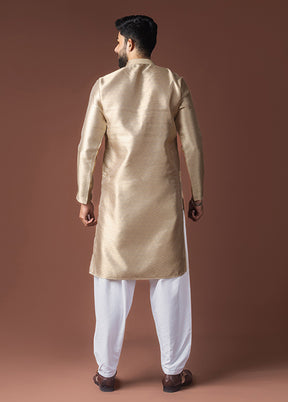 Brown Silk Kurta & Pajama Set