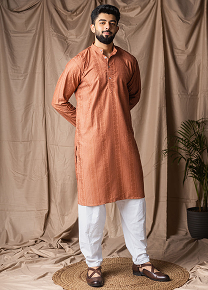 Red Silk Kurta & Pajama Set