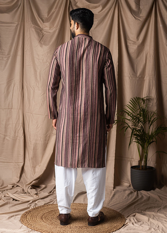 Multicolor Silk Kurta & Pajama Set