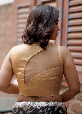 Gold Sequin Designer Blouse - Indian Silk House Agencies