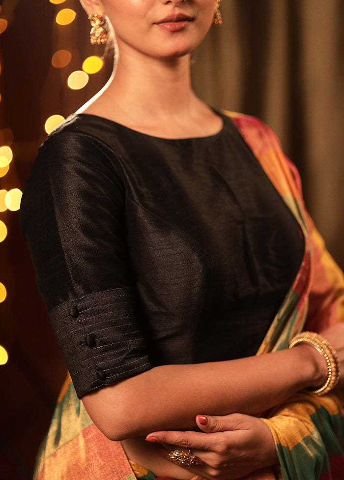 Black Dupion Silk Designer Blouse