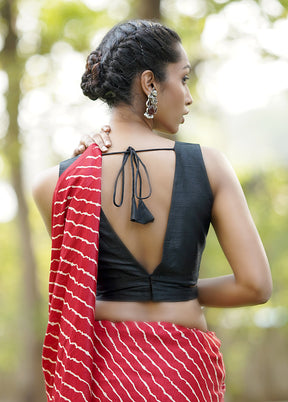 Black Dupion Silk Designer Blouse