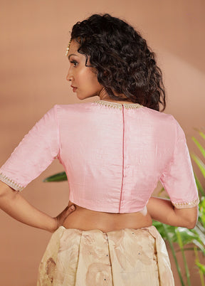 Pink Dola Silk Designer Blouse