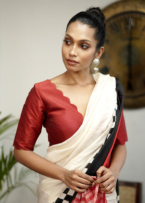 Maroon Dupion Silk Designer Blouse