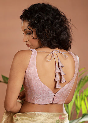 Mauve Tissue Designer Blouse