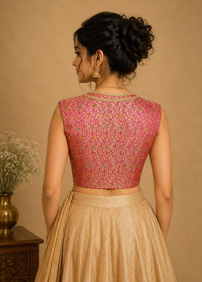 Rani Pink Designer  Neck Designer Blouse