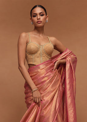 Gold Designer Neck Designer Blouse