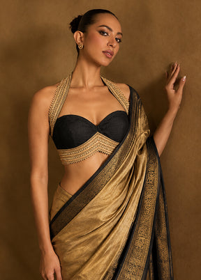Black  Designer Neck Designer Blouse