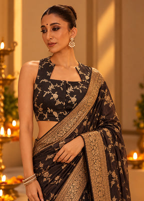 Black Designer Neck Designer Blouse