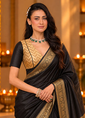 Black V Neck Designer Blouse