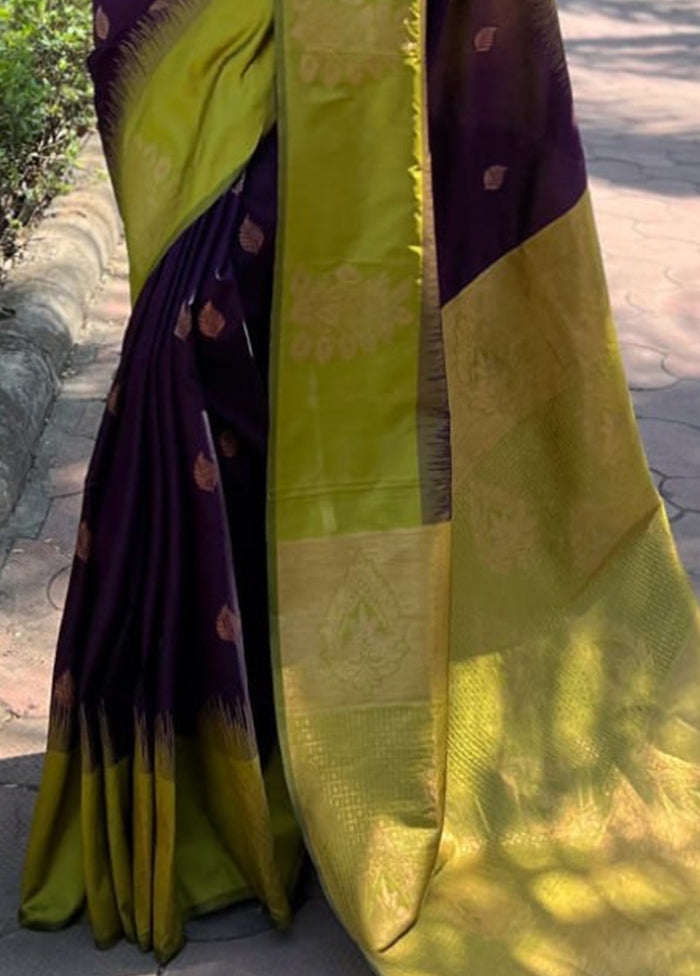 Multicolor Spun Silk Saree With Blouse Piece