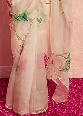 White Spun Silk Saree With Blouse Piece