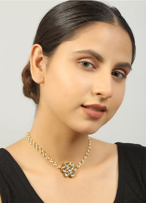 Golden Copper Alloy Necklace