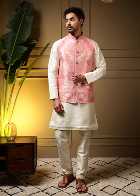 Pink Silk Kurta & Pajama Set