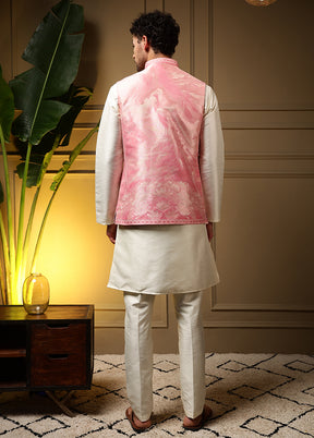 Pink Silk Kurta & Pajama Set