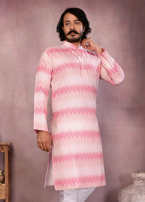 Pink Cotton Kurta & Pajama Set