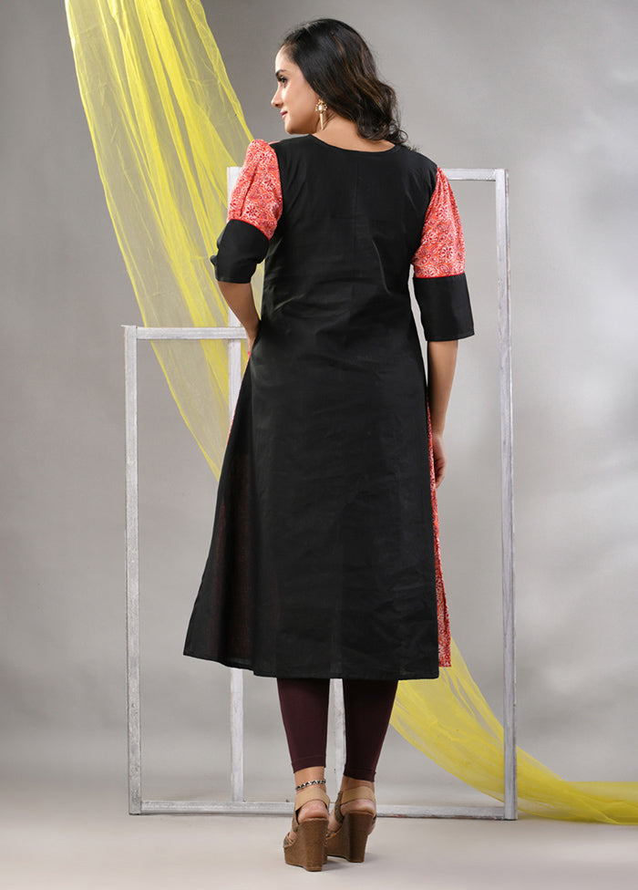 Orange Readymade Cotton Kurti - Indian Silk House Agencies