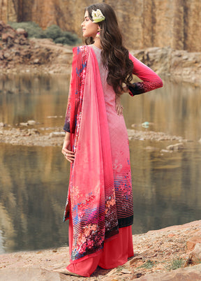3 Pc Pink Digital Unstitched Suit Set With Dupatta VDKSH169222 - Indian Silk House Agencies