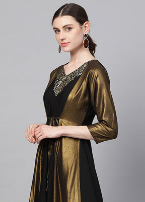 Black Readymade Printed Kurti VDKSH21503239 - Indian Silk House Agencies