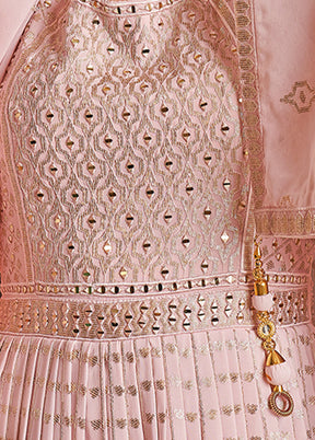 2 Pc Baby Pink Readymade Pure Georgette Gown VDKSH16062087 - Indian Silk House Agencies