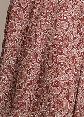 Maroon Readymade Georgette Indian Dress VDKSH16062068 - Indian Silk House Agencies