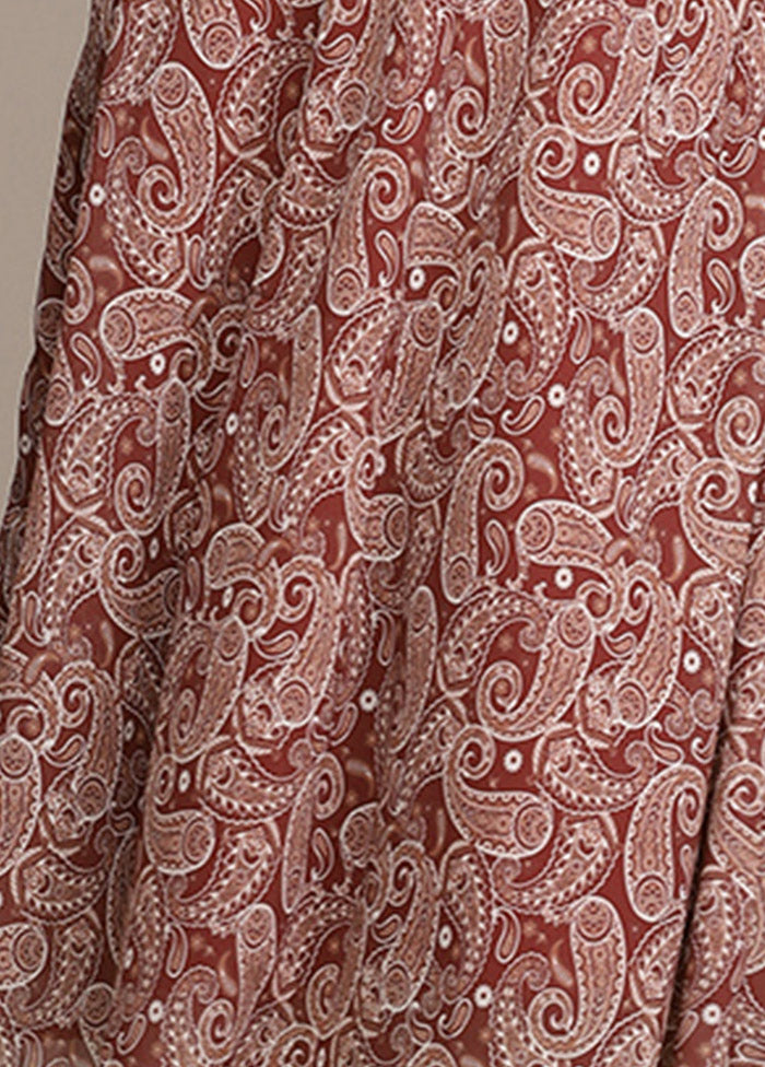 Maroon Readymade Georgette Indian Dress VDKSH16062068 - Indian Silk House Agencies