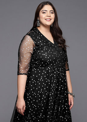 Black Net Indian Dress VDKSH01082060 - Indian Silk House Agencies