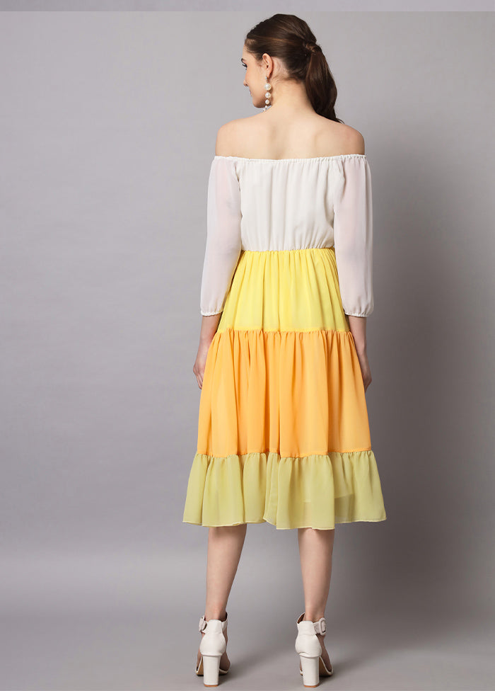 Multicolor Readymade Georgette Indian Dress - Indian Silk House Agencies