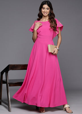 Pink Readymade Blended Silk Kurti - Indian Silk House Agencies