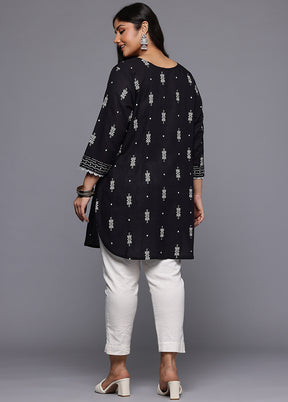 Black Readymade Cotton Tunic