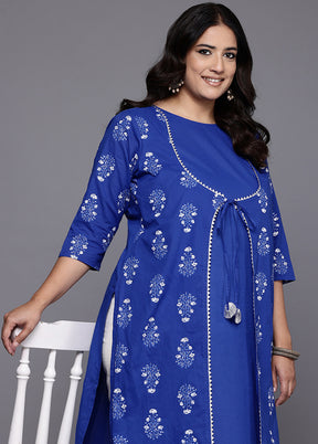 Indigo Blue Readymade Cotton Kurti