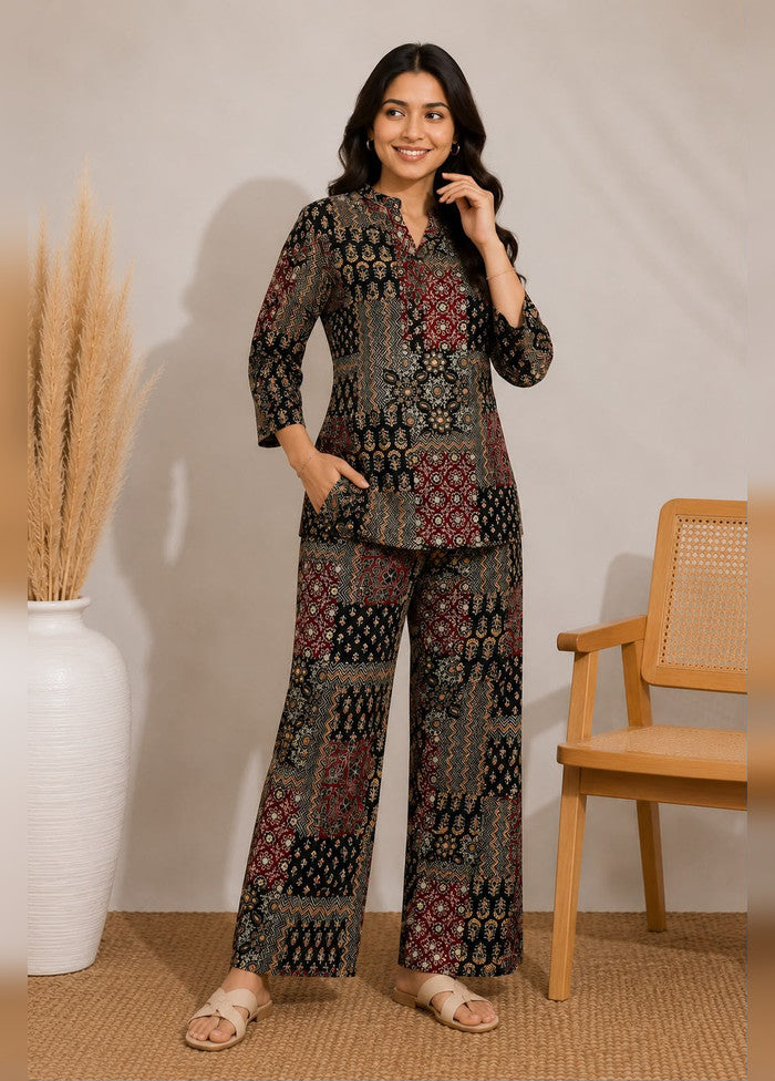 2 Pc Multicolor Rayon Kurti Set