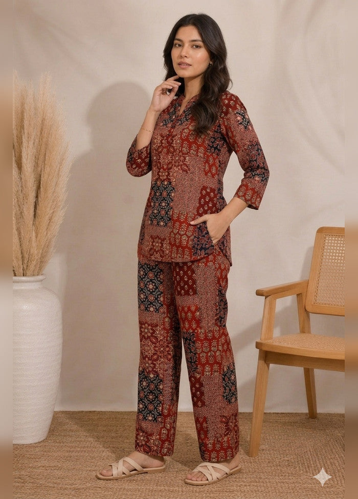 2 Pc Multicolor Rayon Kurti Set