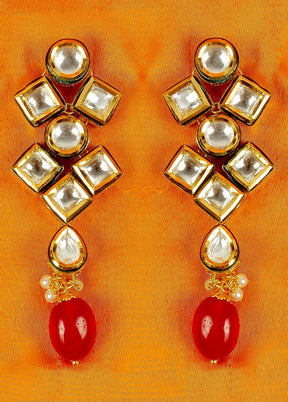 Hand Crafted Base Metal Alloy Gold Plated Kundan Stone Studded Jewellery Sets - Indian Silk House Agencies