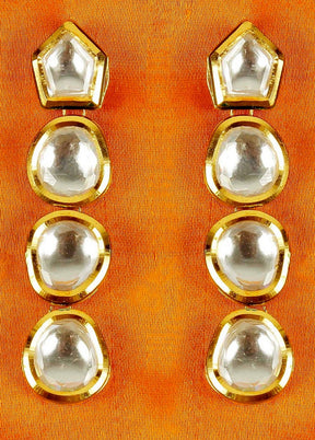 Hand Crafted Base Metal Alloy Gold Plated Kundan Stone Studded Jewellery Sets - Indian Silk House Agencies