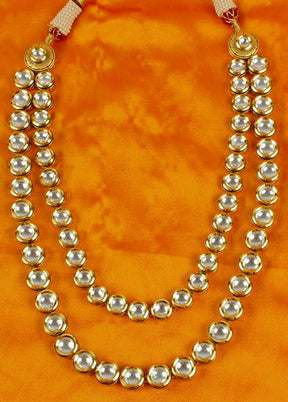 Hand Crafted Base Metal Alloy Gold Plated Kundan Stone Studded Jewellery Sets - Indian Silk House Agencies