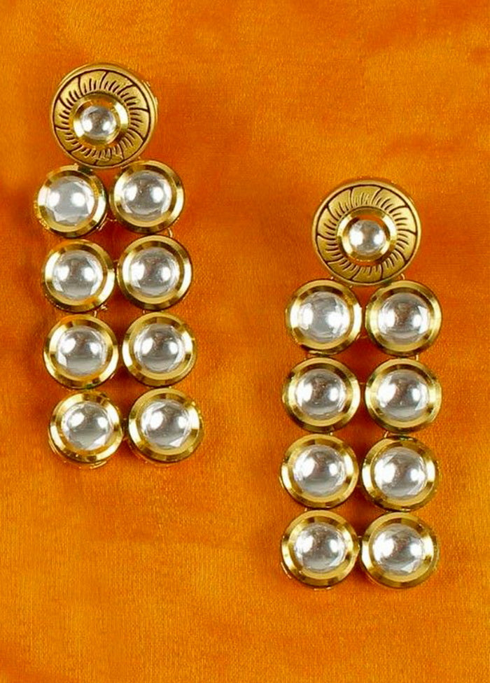 Hand Crafted Base Metal Alloy Gold Plated Kundan Stone Studded Jewellery Sets - Indian Silk House Agencies