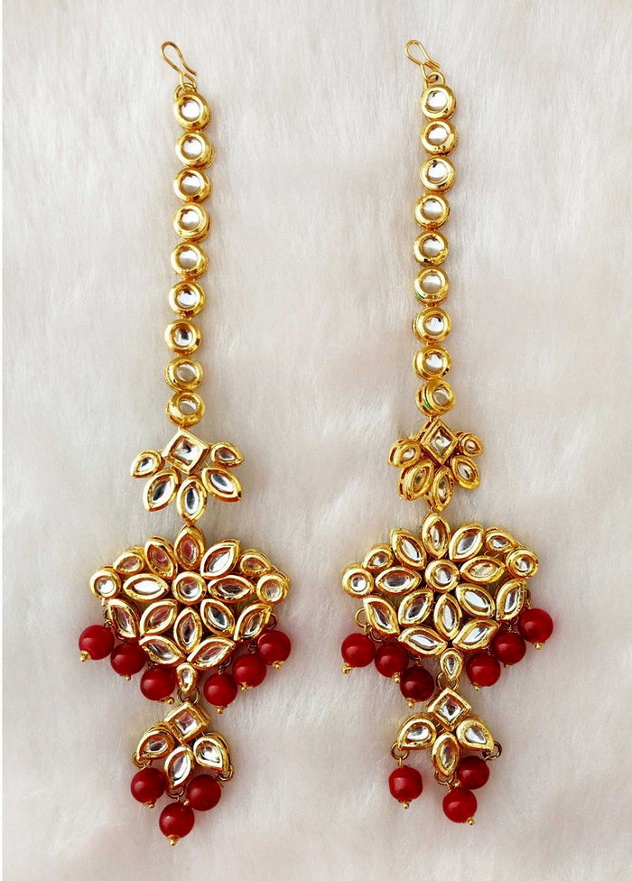 Hand Crafted Base Metal Alloy Gold Plated Kundan Stone Studded Jewellery Sets - Indian Silk House Agencies