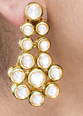 Hand Crafted Base Metal Alloy Gold Plated Kundan Stone Studded Jewellery Sets - Indian Silk House Agencies